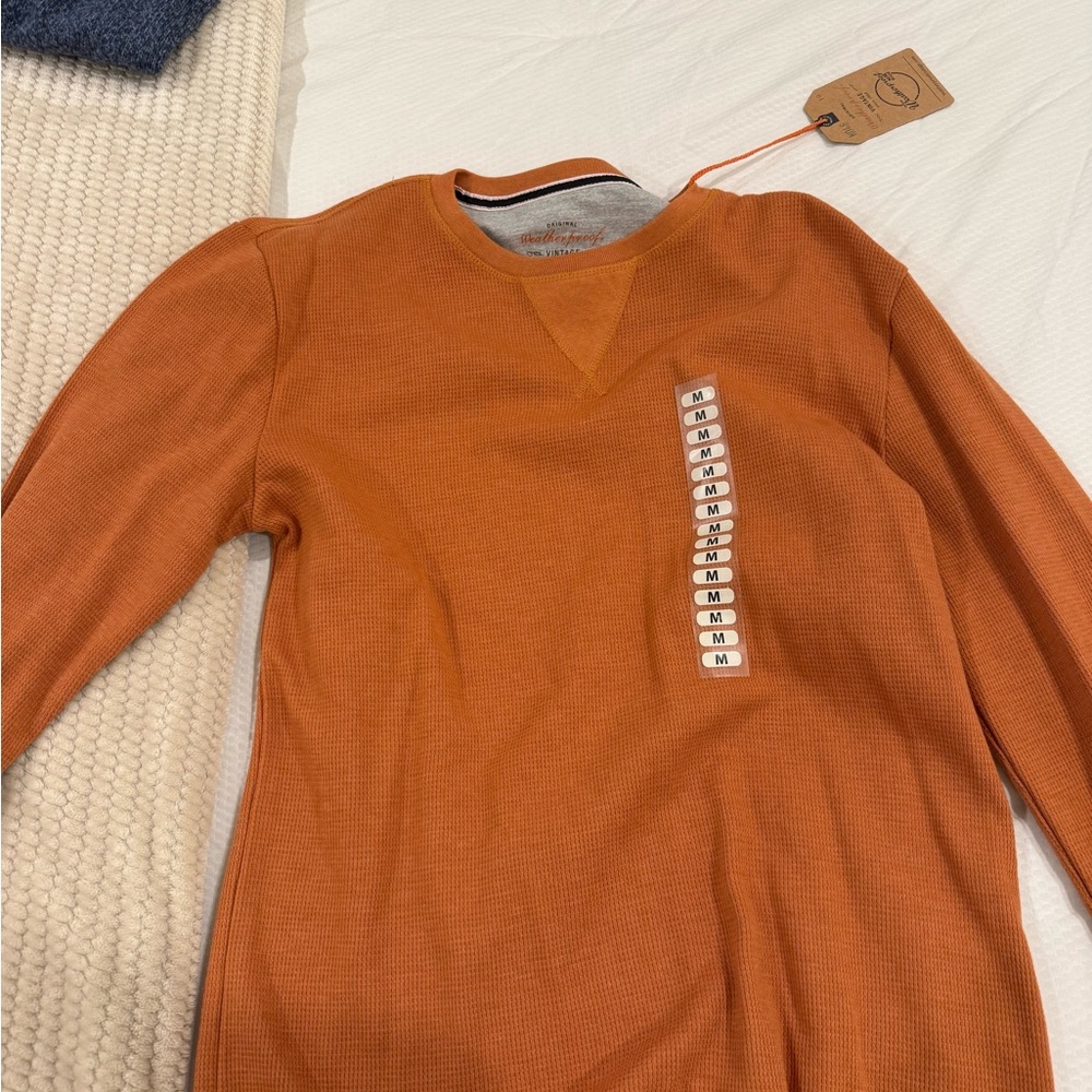 Men's Weatherproof Vintage Orange Sweater